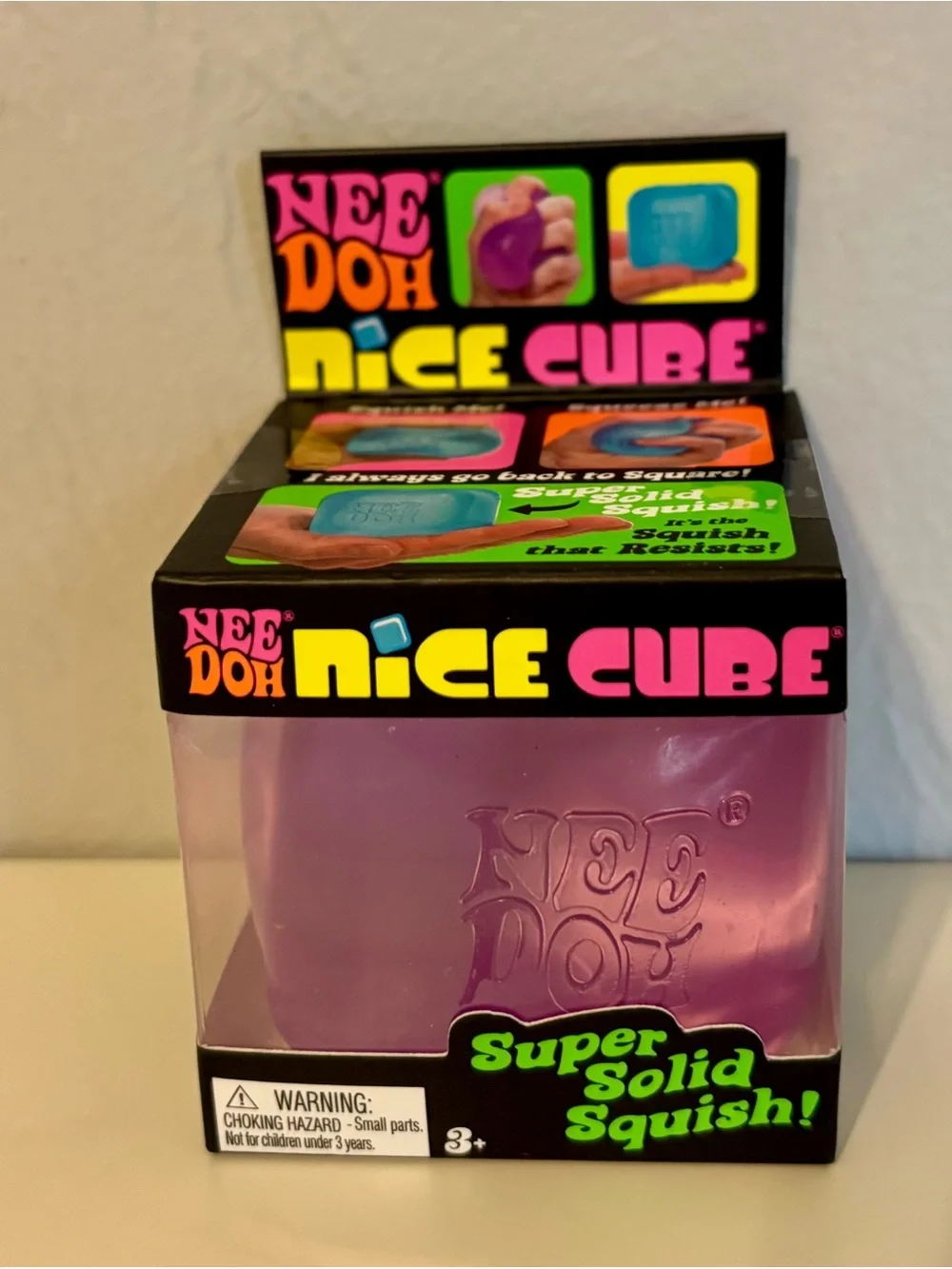 NeeDoh Nice Cube Super Solid Squish - Purple
